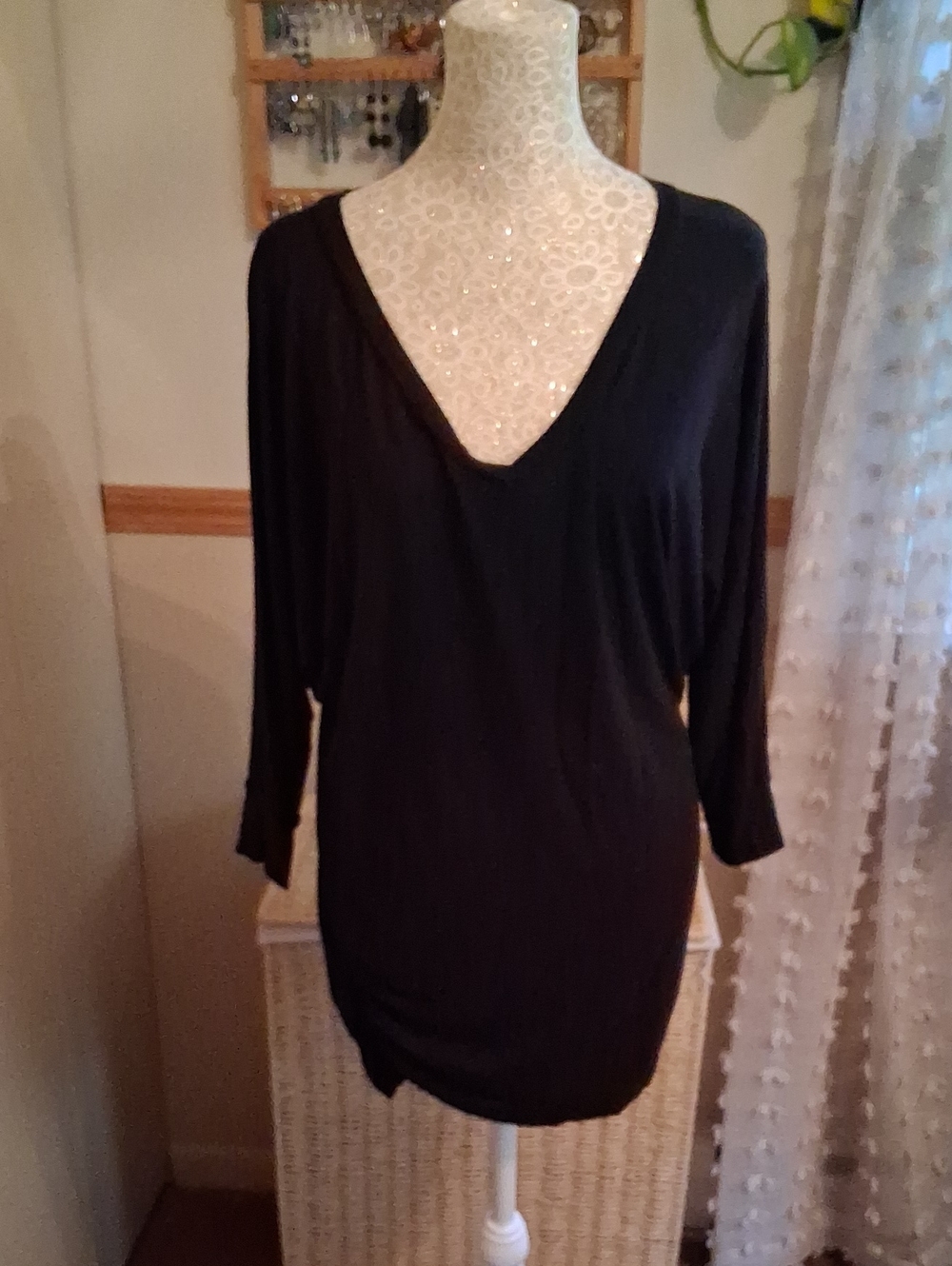Made By Johnny Black Tunic. Size Largr.